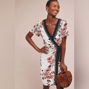 Anthropologie Maeve Aubrey Wrap Dress Women’s Size 4 Small S